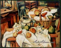 Pinche para ampliar cuadro: La mesa de cocina, Cezanne